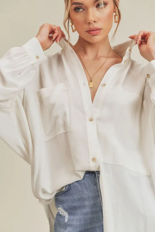100% Cotton Button Up Gauzey Shirt