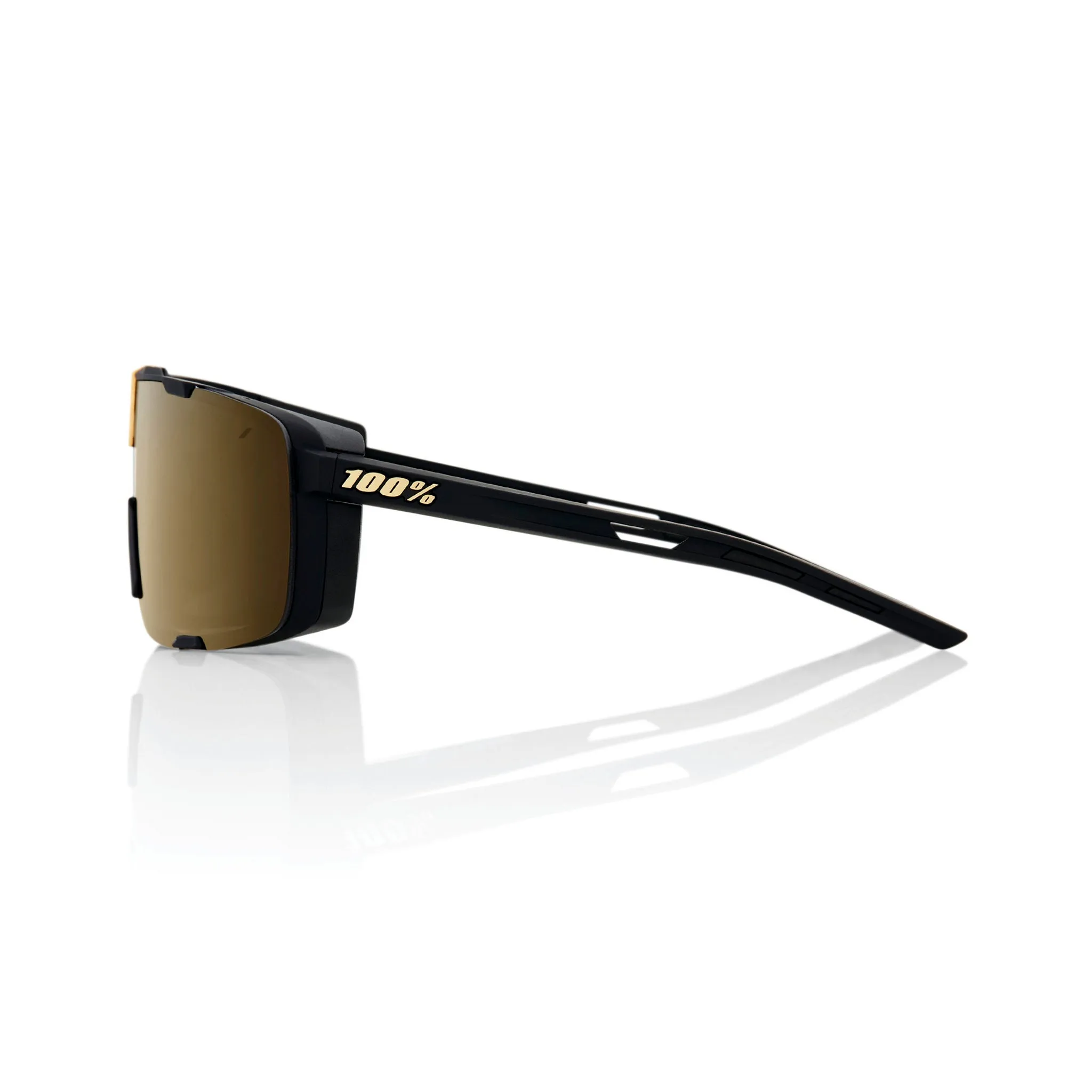 100% Eastcraft Soft Tact Black with Soft Gold Mirror Lens