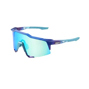 100% Speedcraft - Matte Metallic Into The Fade - Blue Topaz Multilayer Mirror Lens