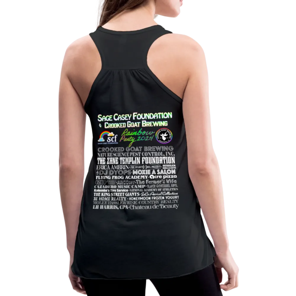 2024 *BE KIND* Rainbow Party Women's Flowy Tank Top by Bella