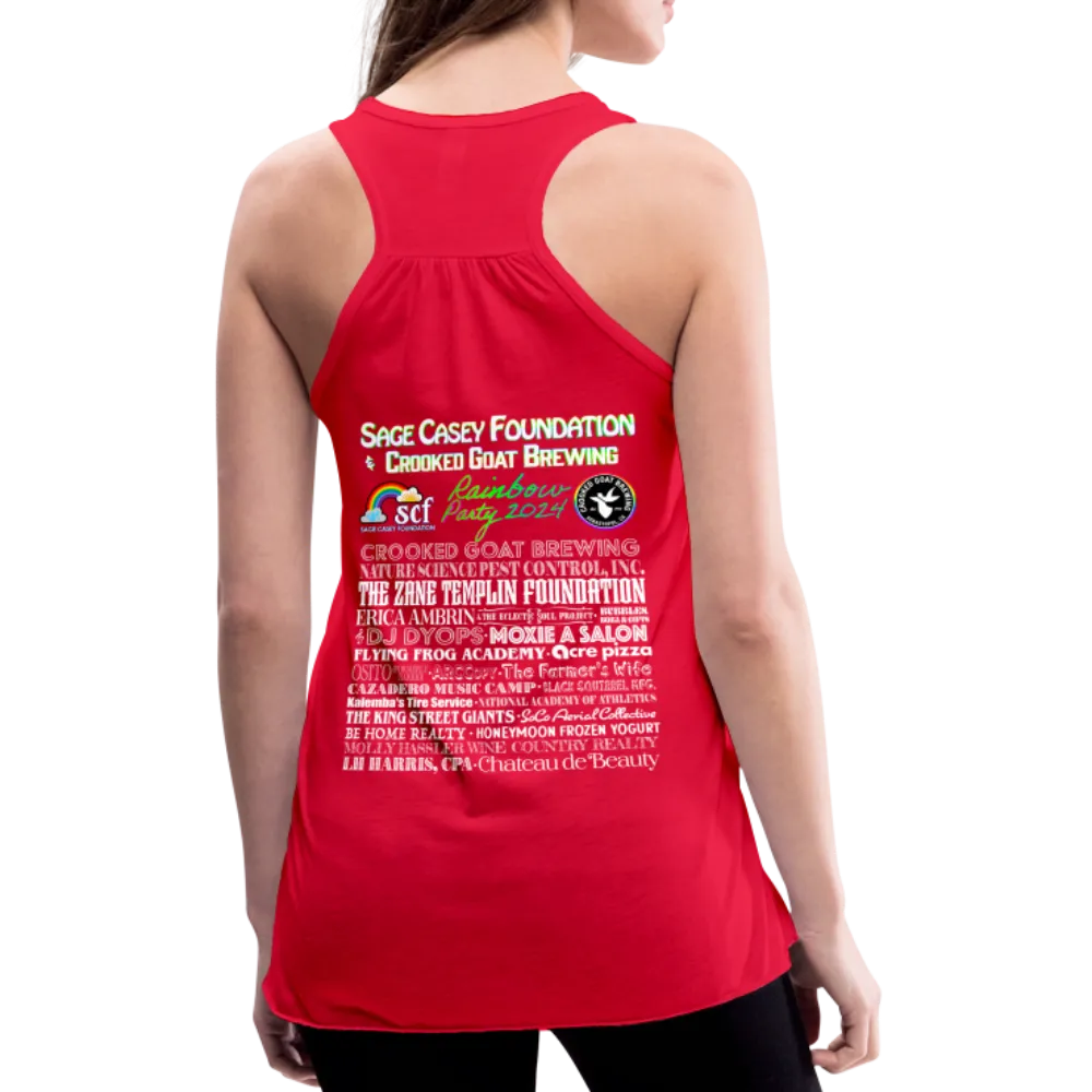 2024 *BE KIND* Rainbow Party Women's Flowy Tank Top by Bella