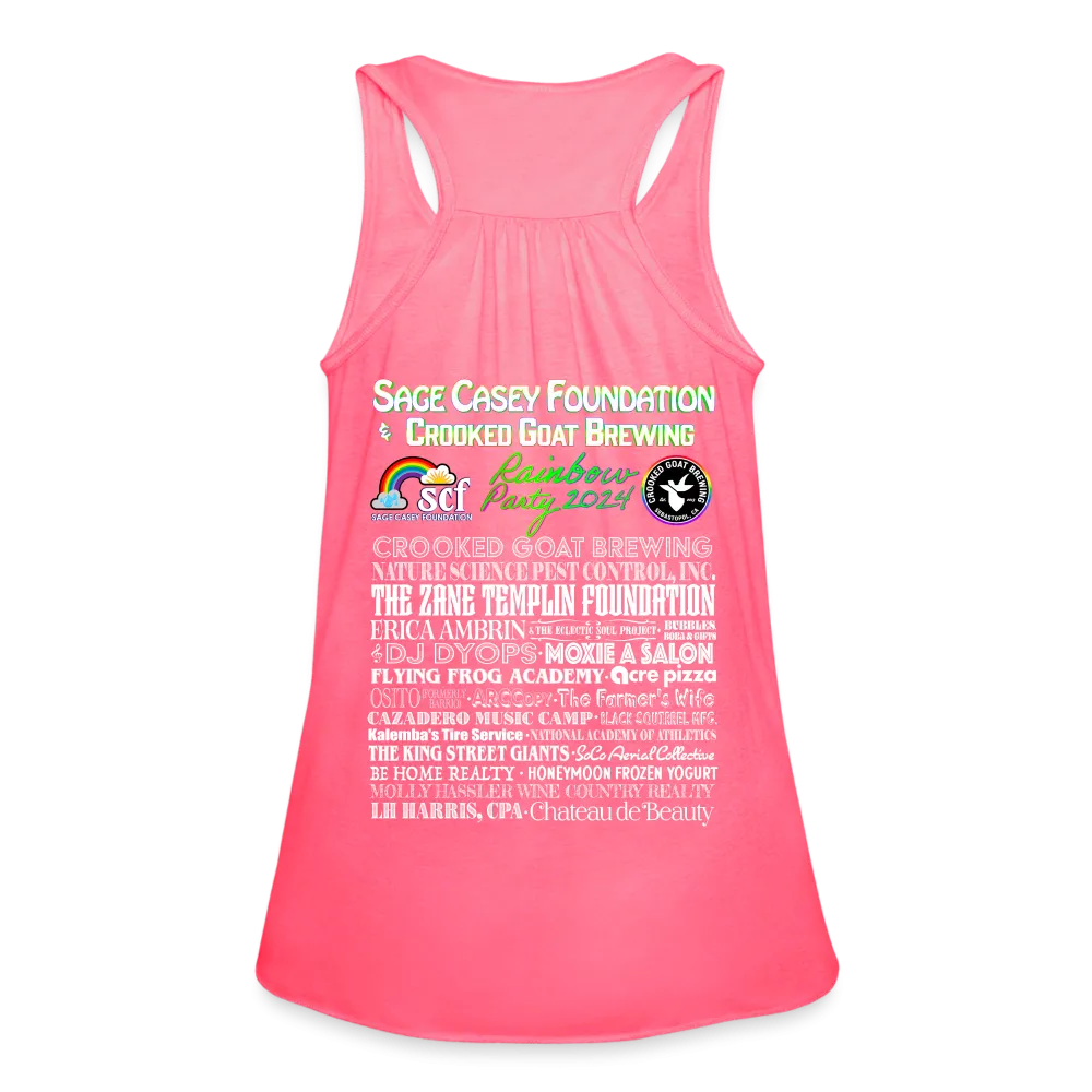2024 *BE KIND* Rainbow Party Women's Flowy Tank Top by Bella
