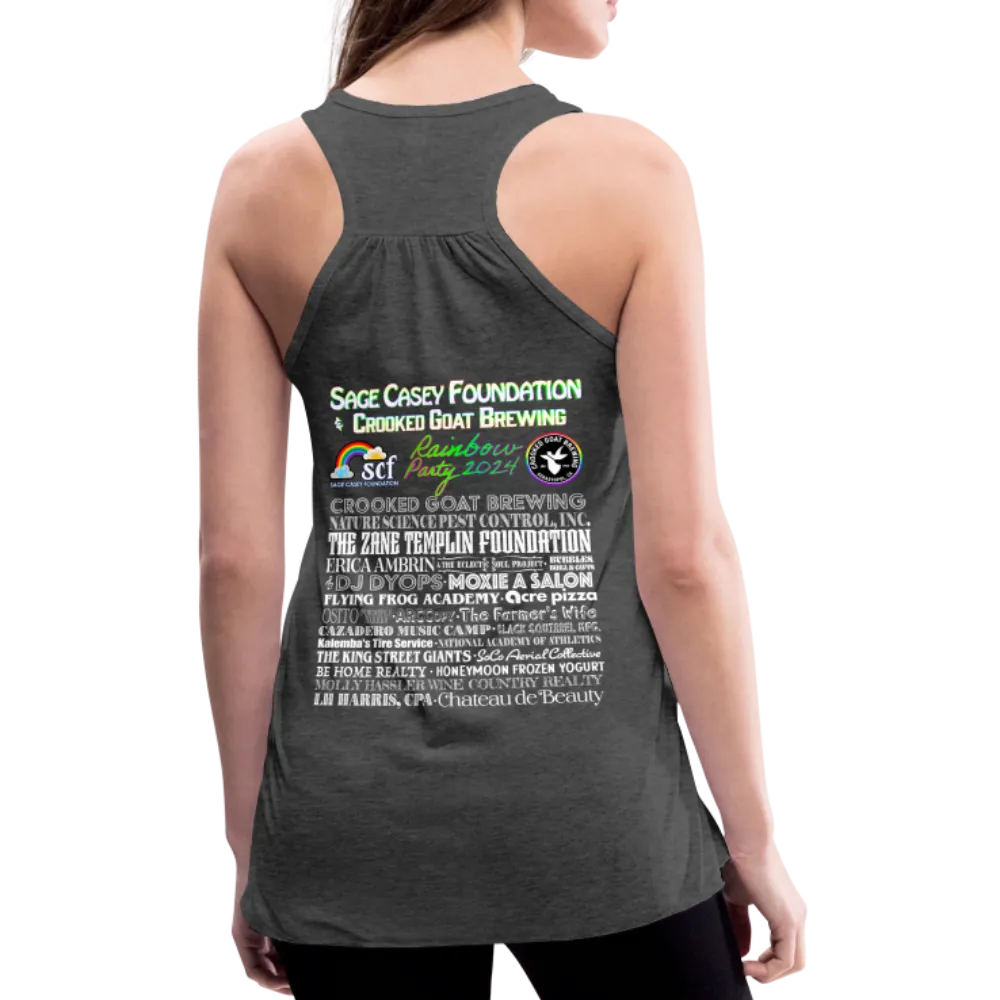 2024 *BE KIND* Rainbow Party Women's Flowy Tank Top by Bella