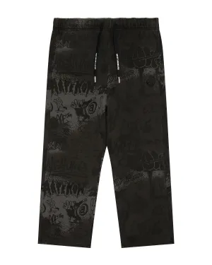 AAPEUNVS graffiti print sweat pants