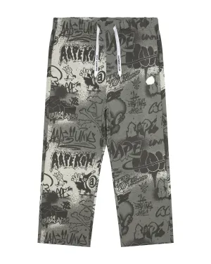AAPEUNVS graffiti print sweat pants