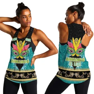 Afro Bahamians Junkanoo Women Racerback Tank Junkanoo Is Life LT05