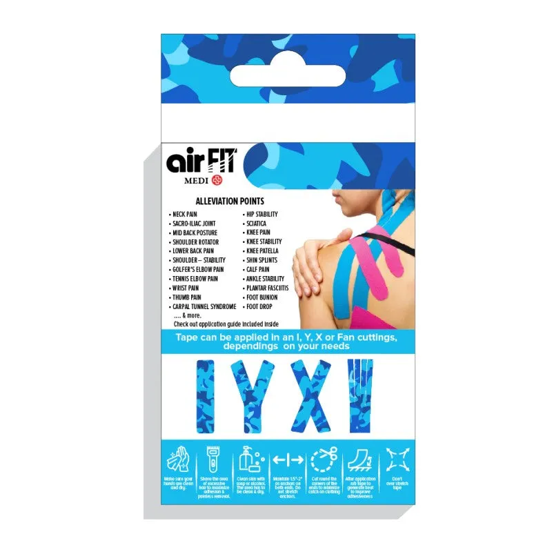 AirFIT Medi Oxygen Kinesiology Performance Tape (Camo Blue)