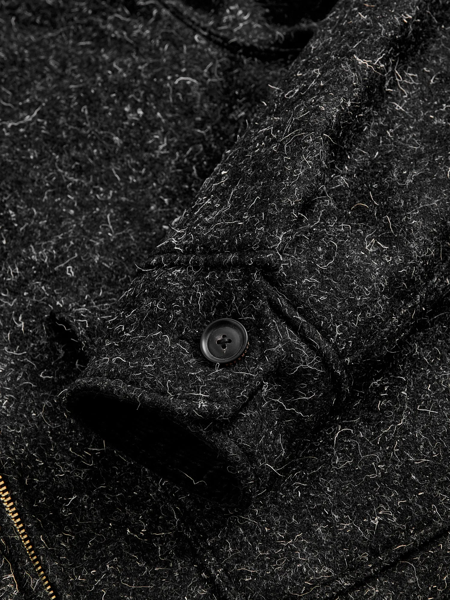 Alcorn Jacket in Black Wool