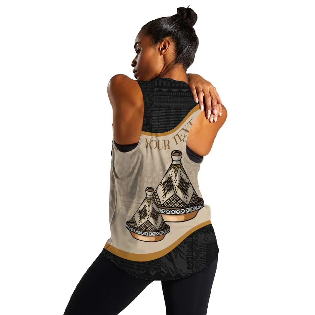 Algeria Tajine Dish Personalized Women Racerback Tank with African Tribal Pattern LT9