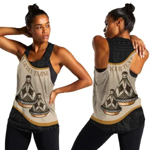 Algeria Tajine Dish Personalized Women Racerback Tank with African Tribal Pattern LT9