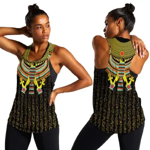 Ancient Egyptian Women Racerback Tank Symbol of Horus The Falcon God LT9