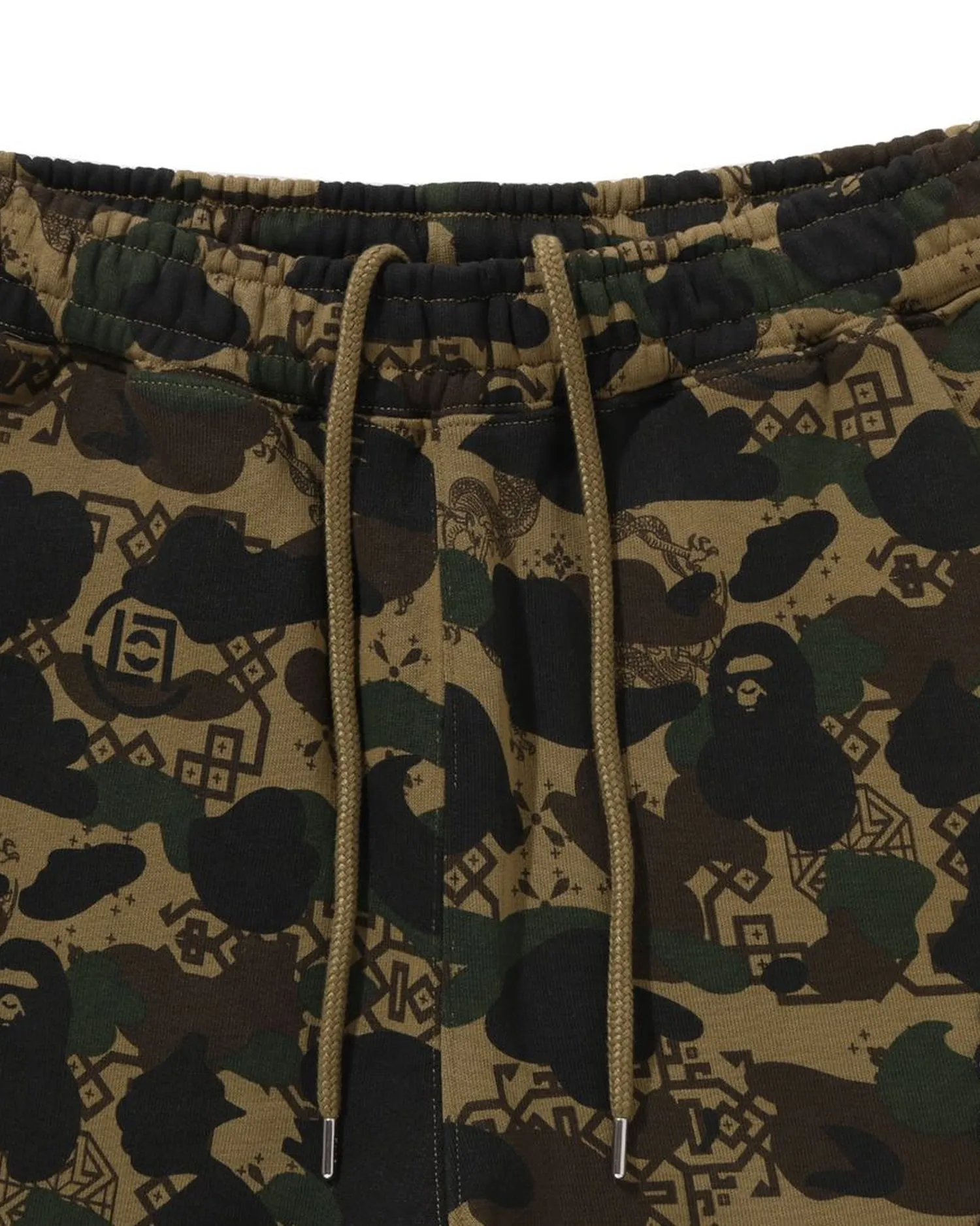 BAPE X Clot Camo Logo Sweat Pants