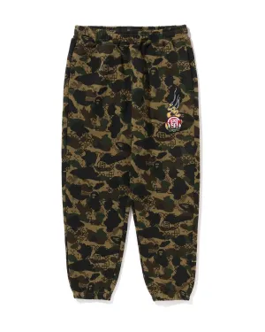 BAPE X Clot Camo Logo Sweat Pants