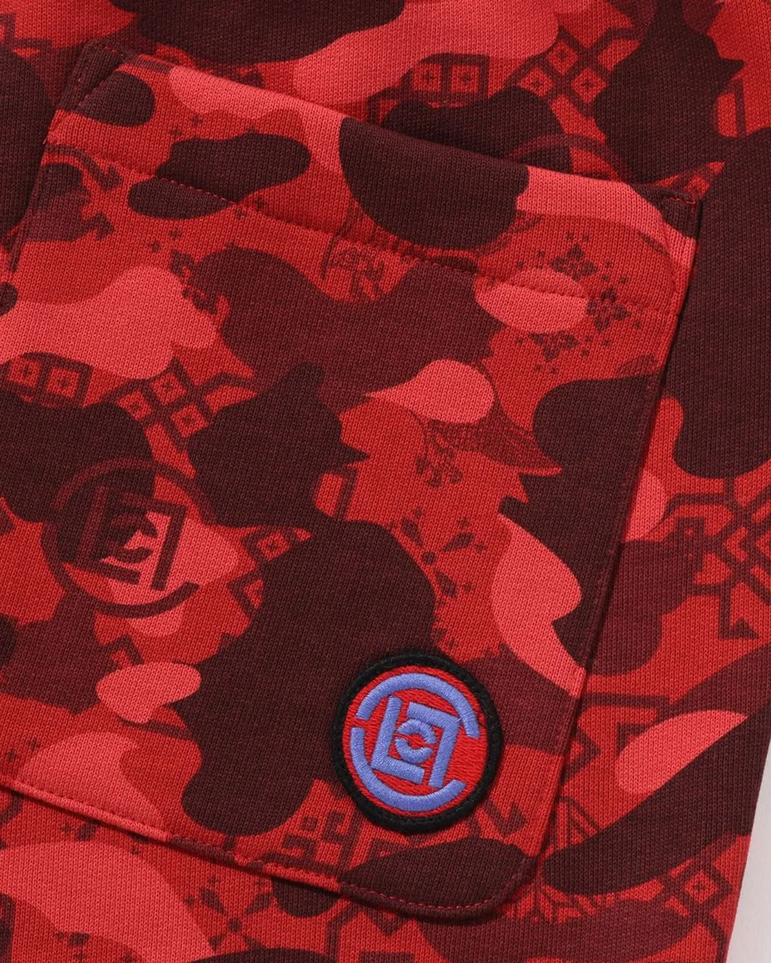 BAPE X Clot Camo Logo Sweat Pants