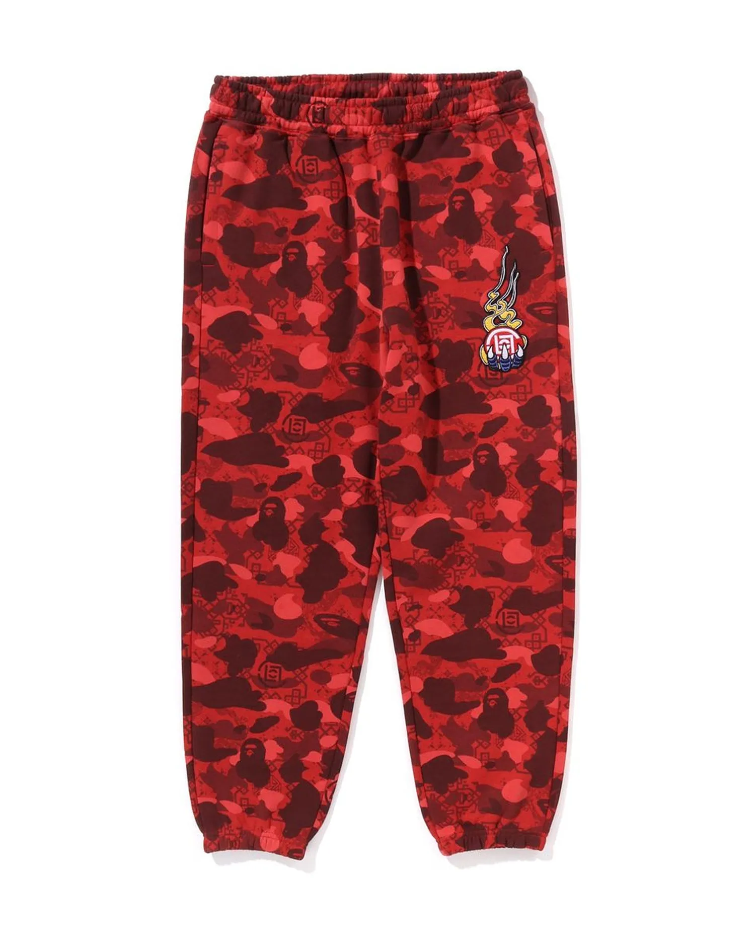 BAPE X Clot Camo Logo Sweat Pants