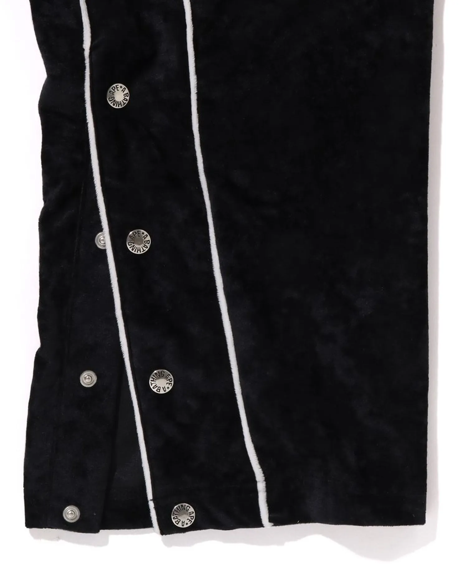 Bathing Ape Logo Velvet Loose Fit Pants