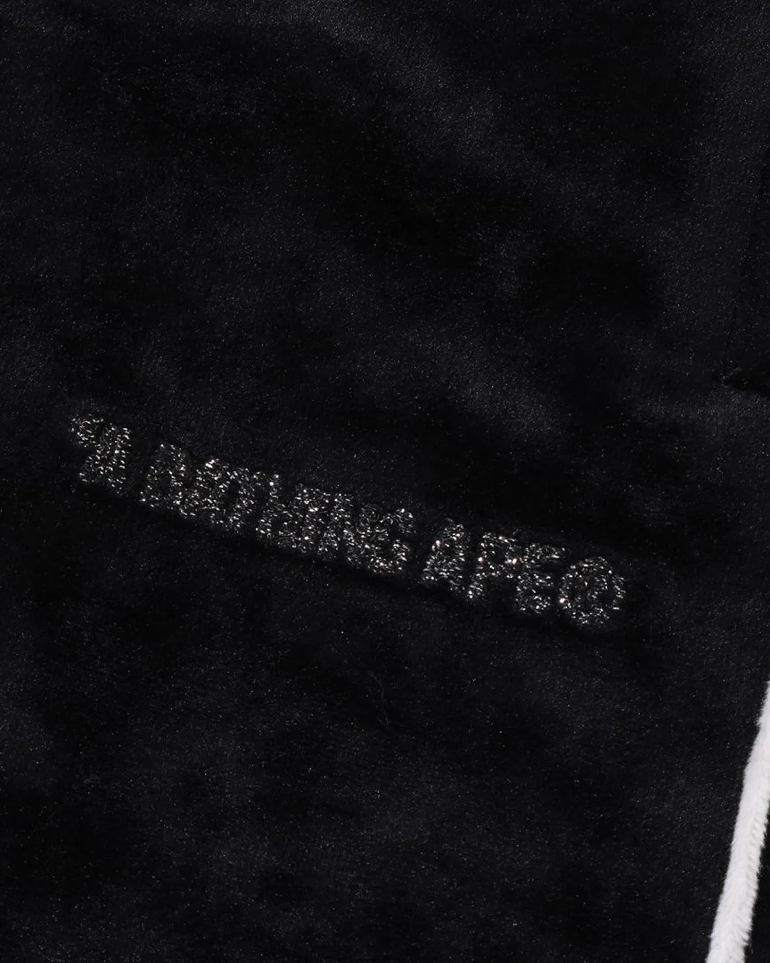Bathing Ape Logo Velvet Loose Fit Pants