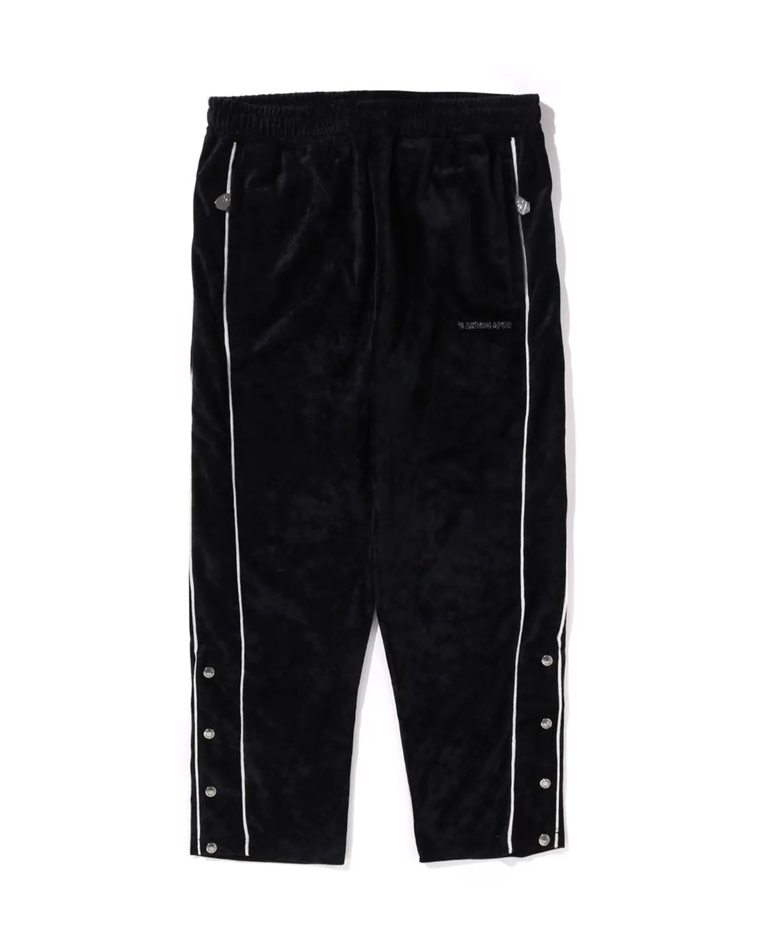 Bathing Ape Logo Velvet Loose Fit Pants