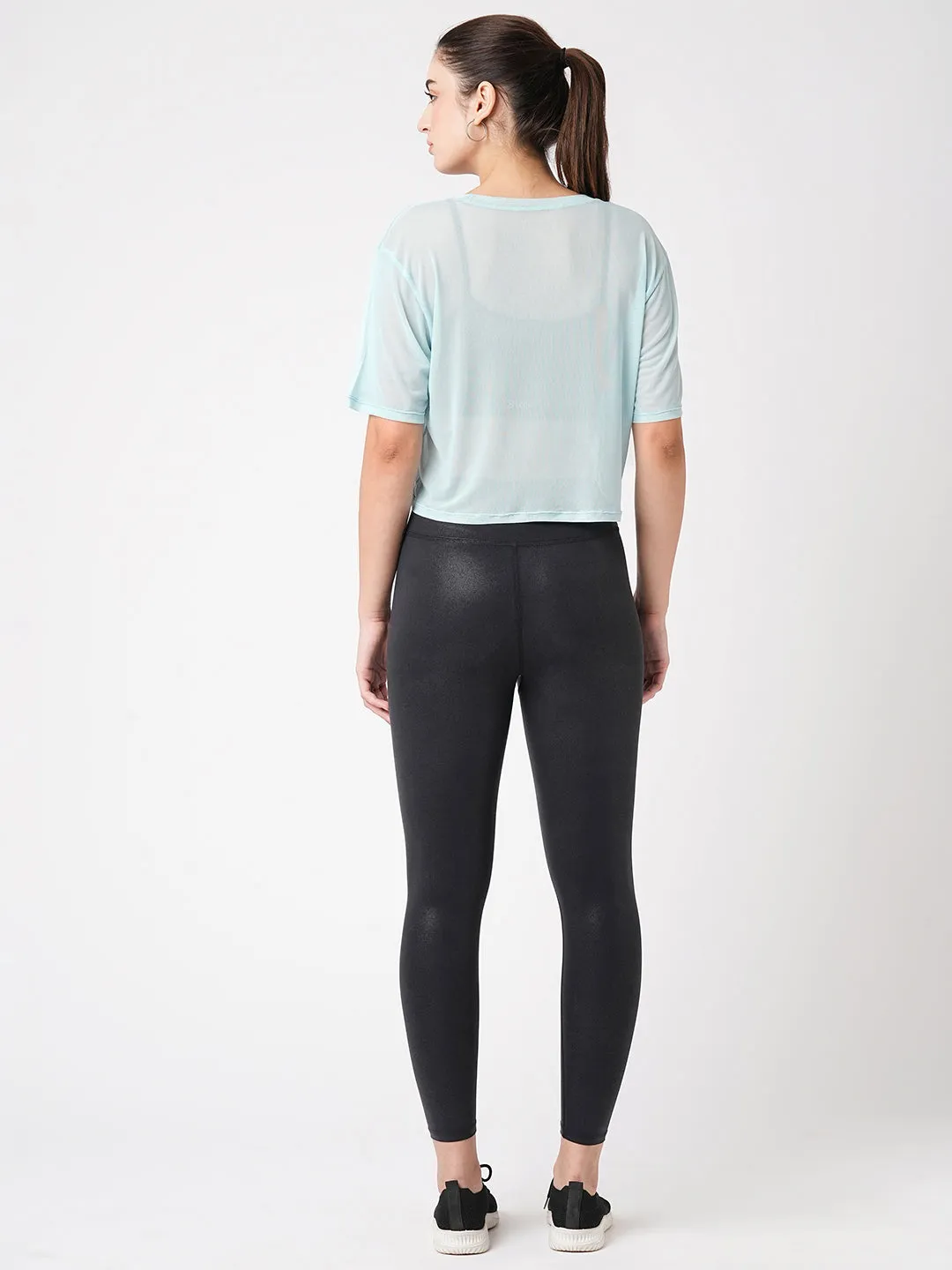 Beachy Blue Mesh Tee