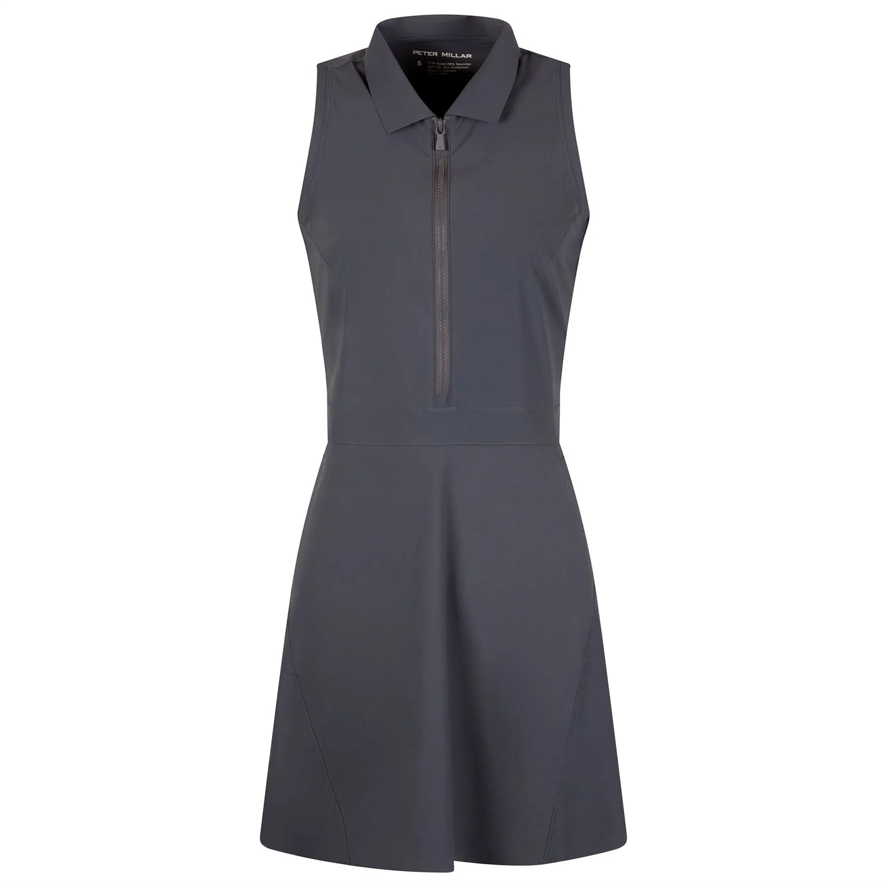 Bingham High Stretch Swing Dress Graphite