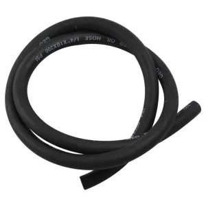 Black 1/4" Neoprene Fuel/Oil Line