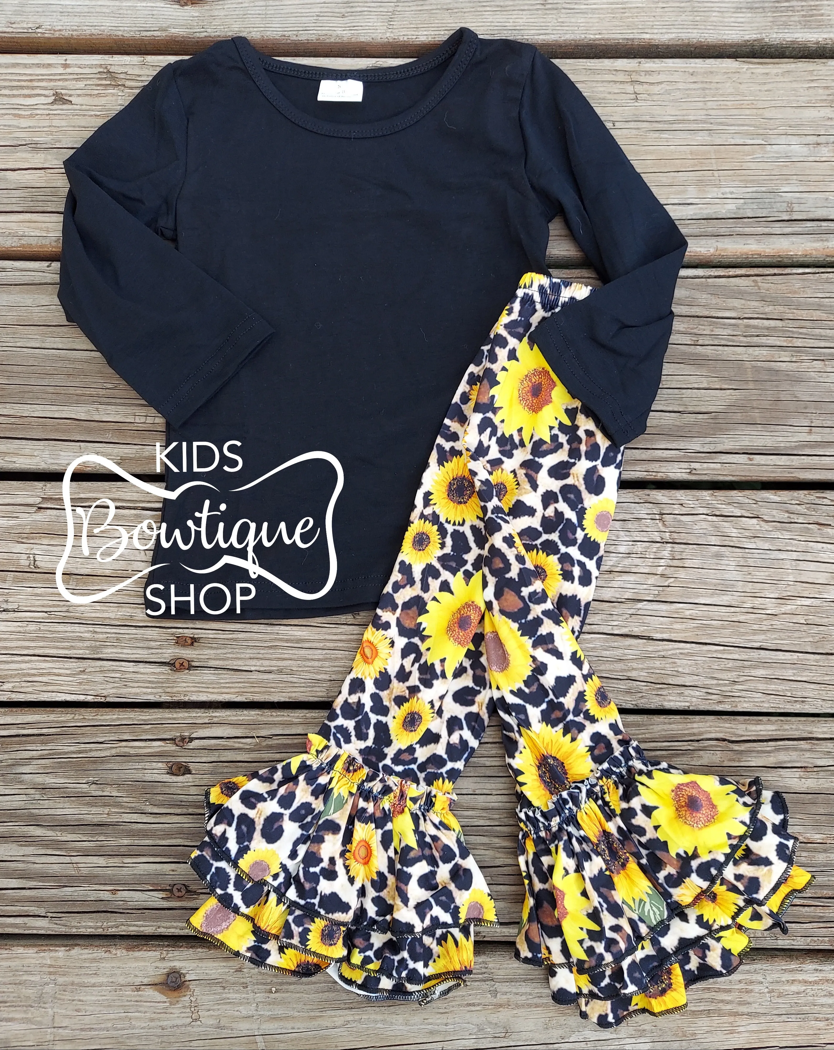 Black Long Sleeve 'Plain' Tee
