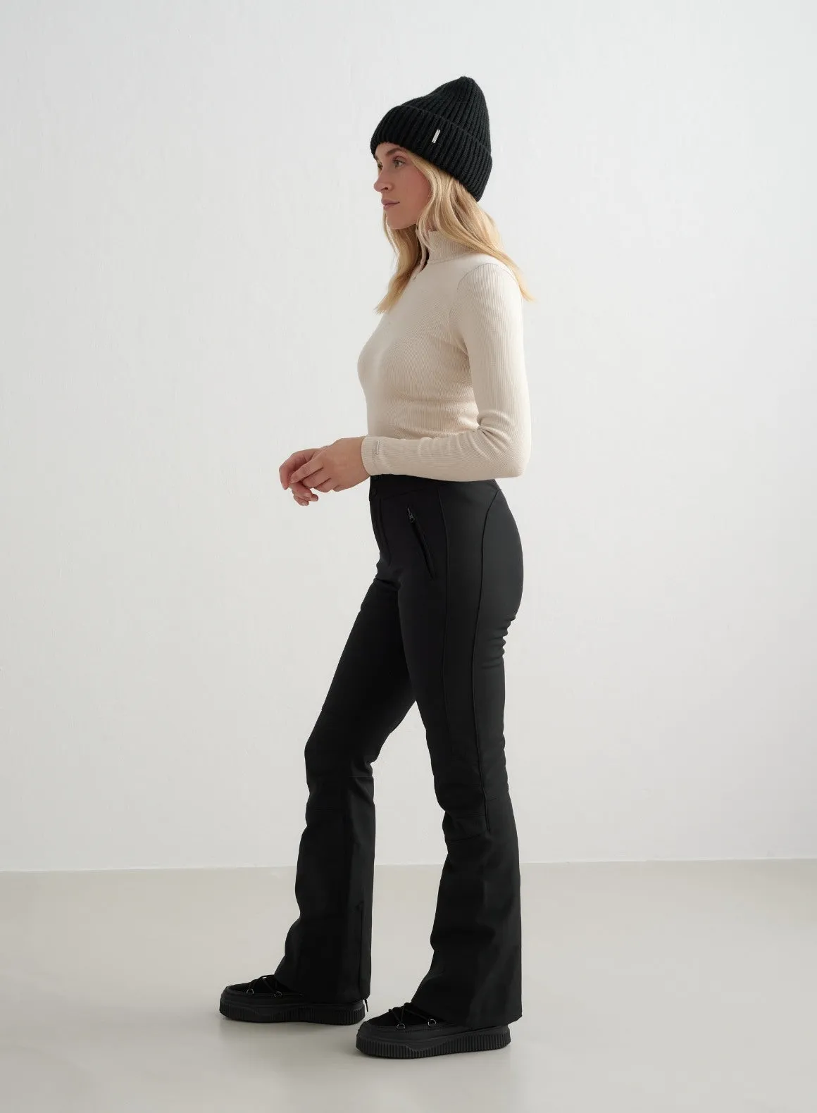 Black Stretch Thermo Pants