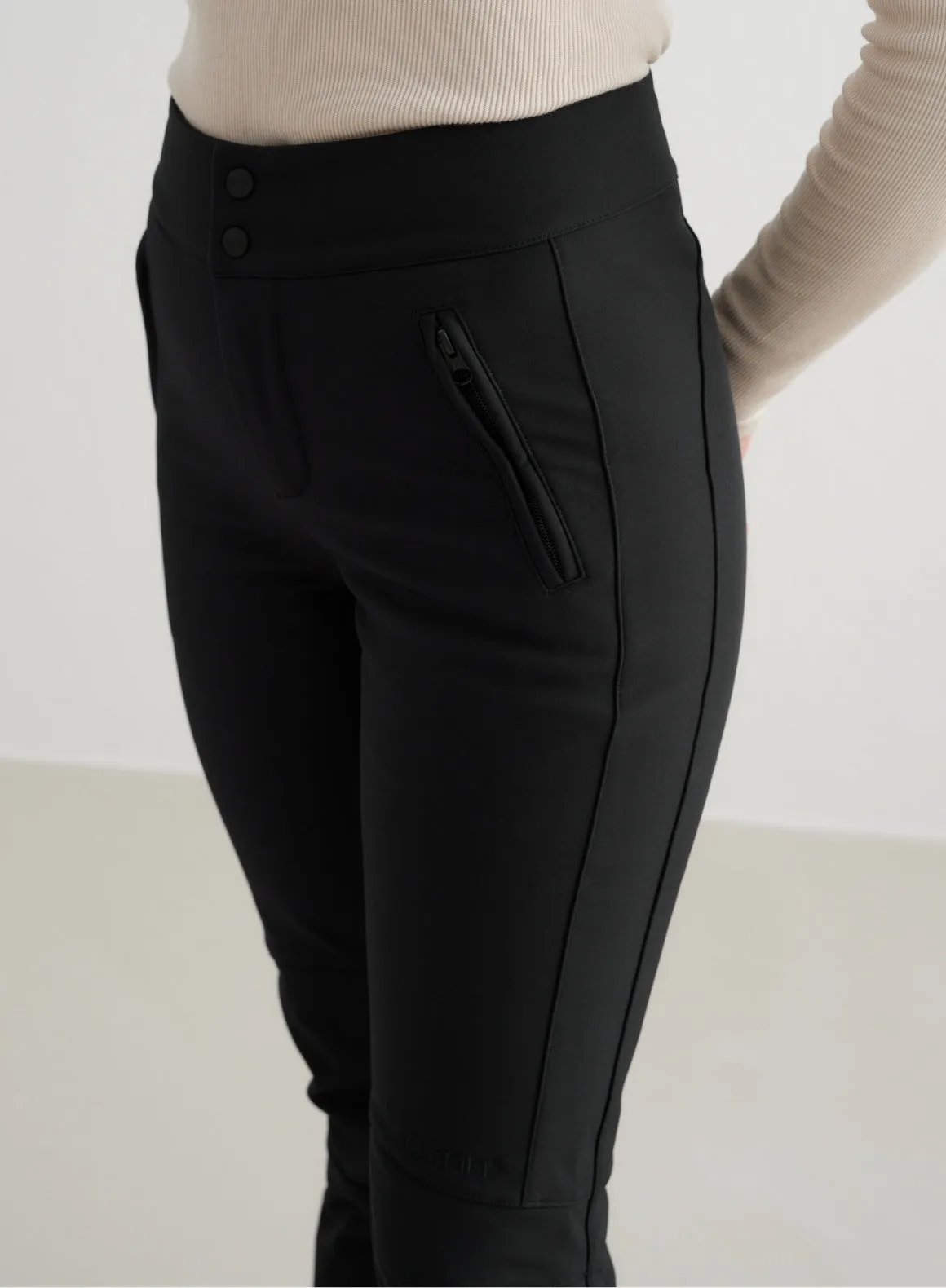 Black Stretch Thermo Pants