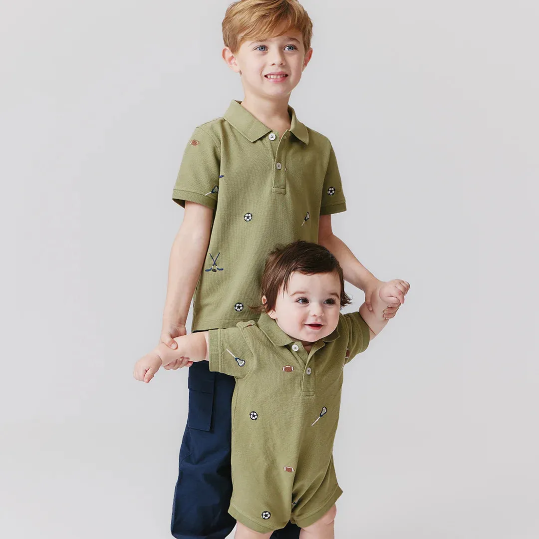 Blue Rooster Baby Boys Alec Jumper - Sports Embroidery