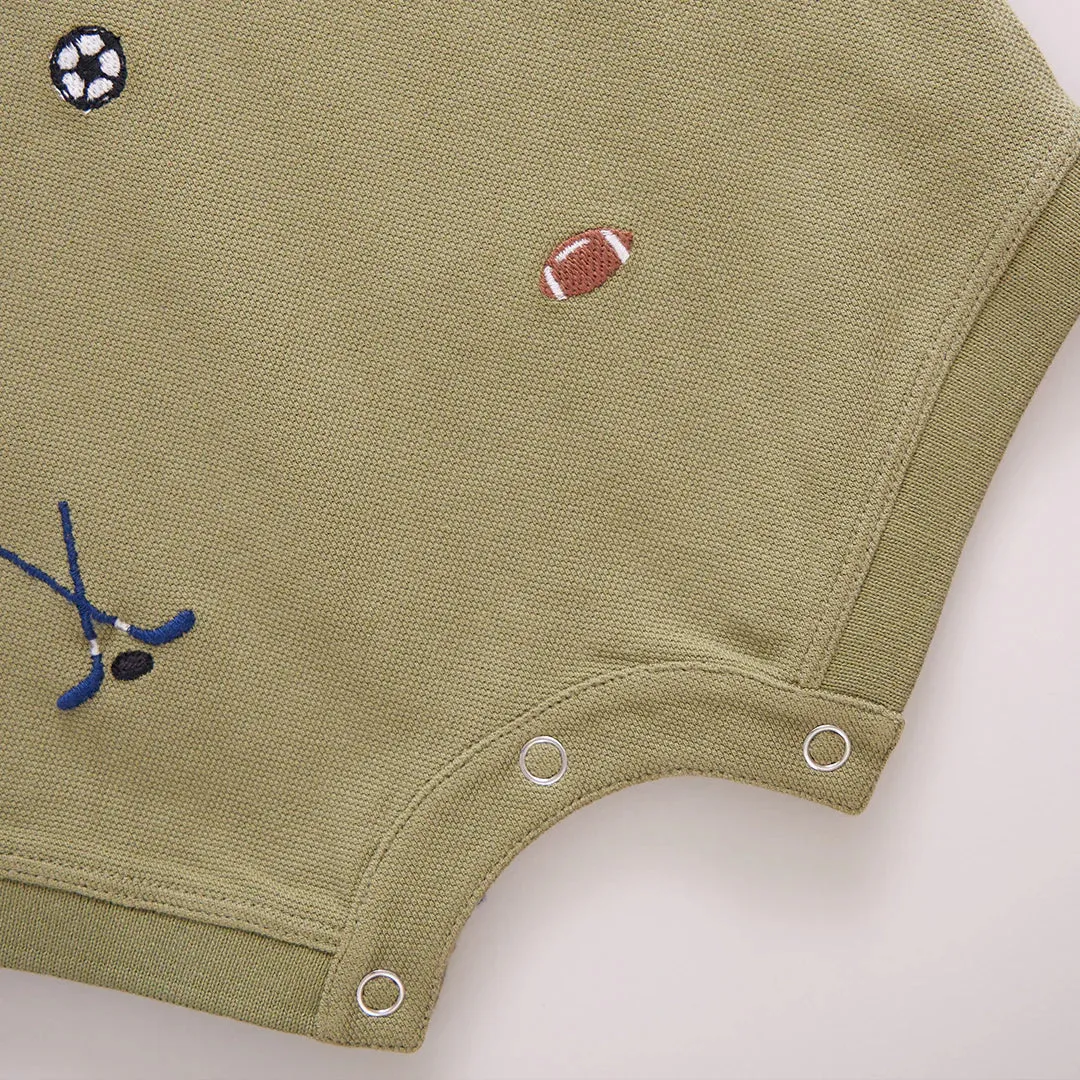 Blue Rooster Baby Boys Alec Jumper - Sports Embroidery