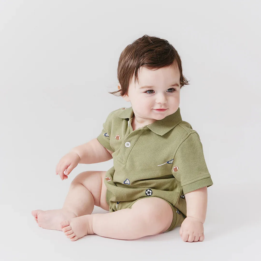 Blue Rooster Baby Boys Alec Jumper - Sports Embroidery