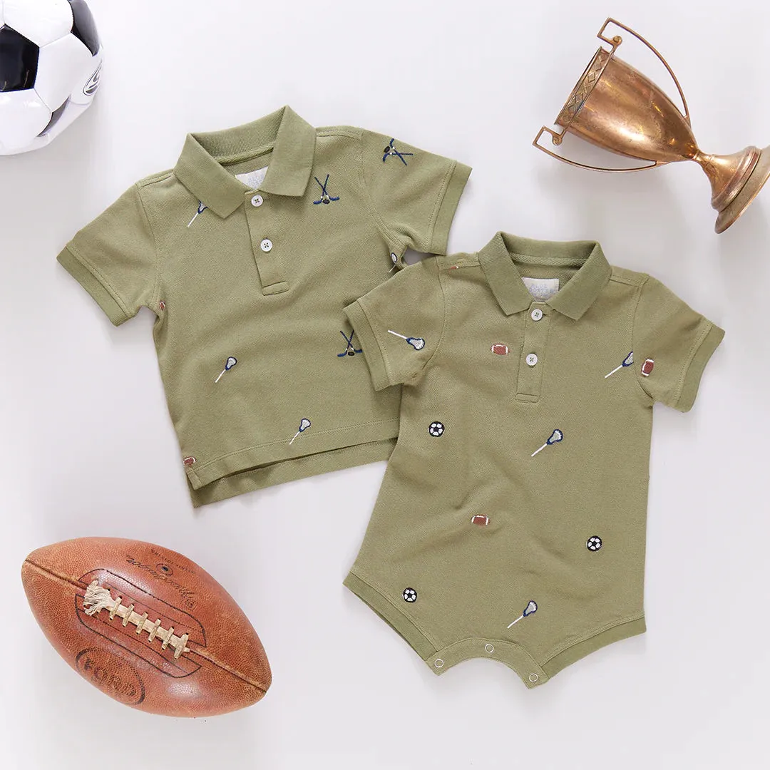 Blue Rooster Baby Boys Alec Jumper - Sports Embroidery