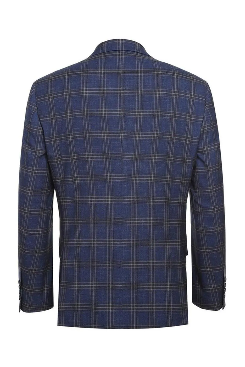 Blue Windowpane Sports Jacket