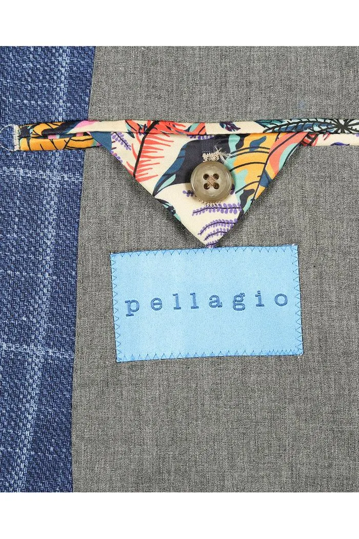 Blue Windowpane Sports Jacket