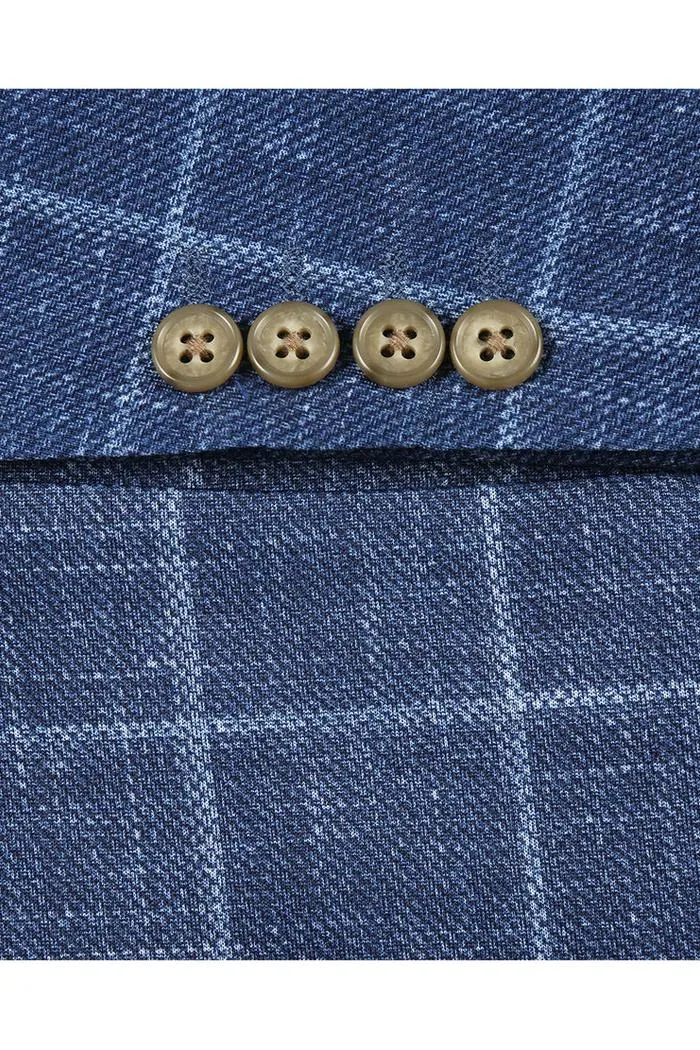 Blue Windowpane Sports Jacket