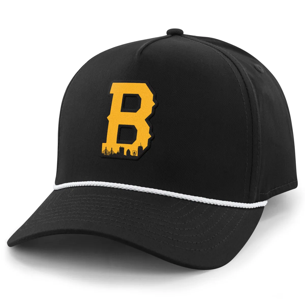Boston B Skyline Black & Gold Rope Performance Hat