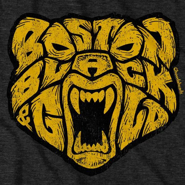 Boston Black & Gold Bear T-Shirt