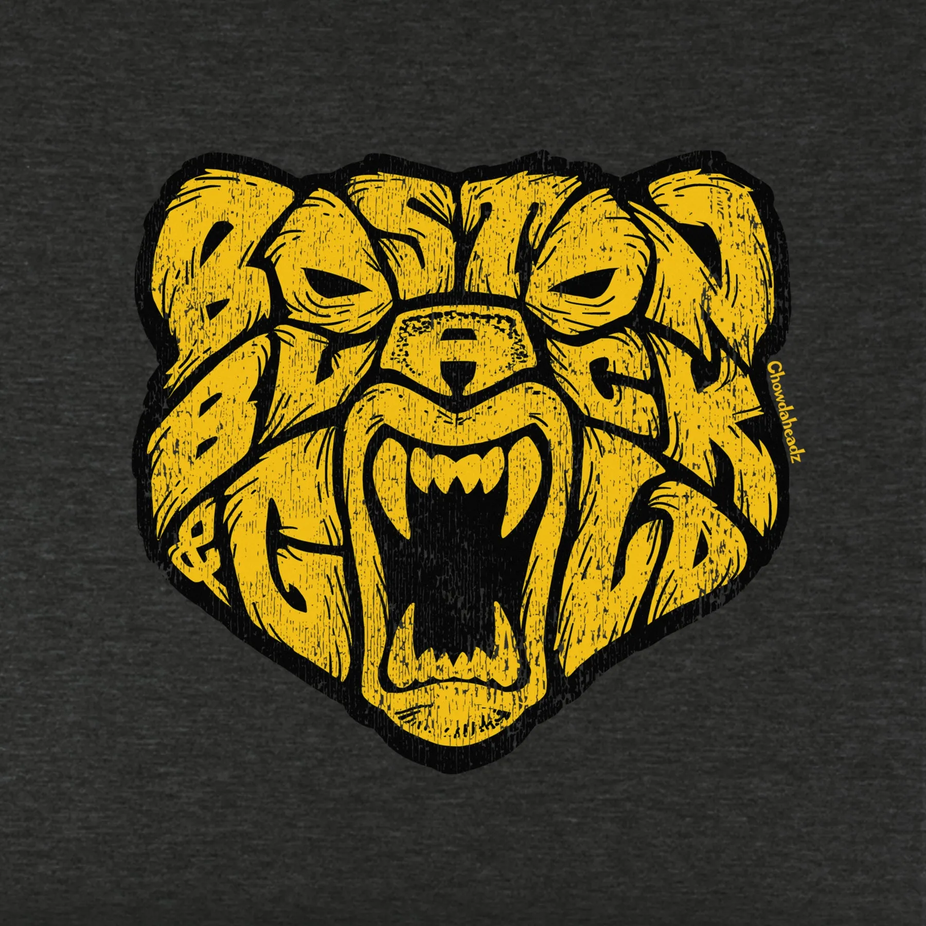Boston Black & Gold Bear Youth Hoodie