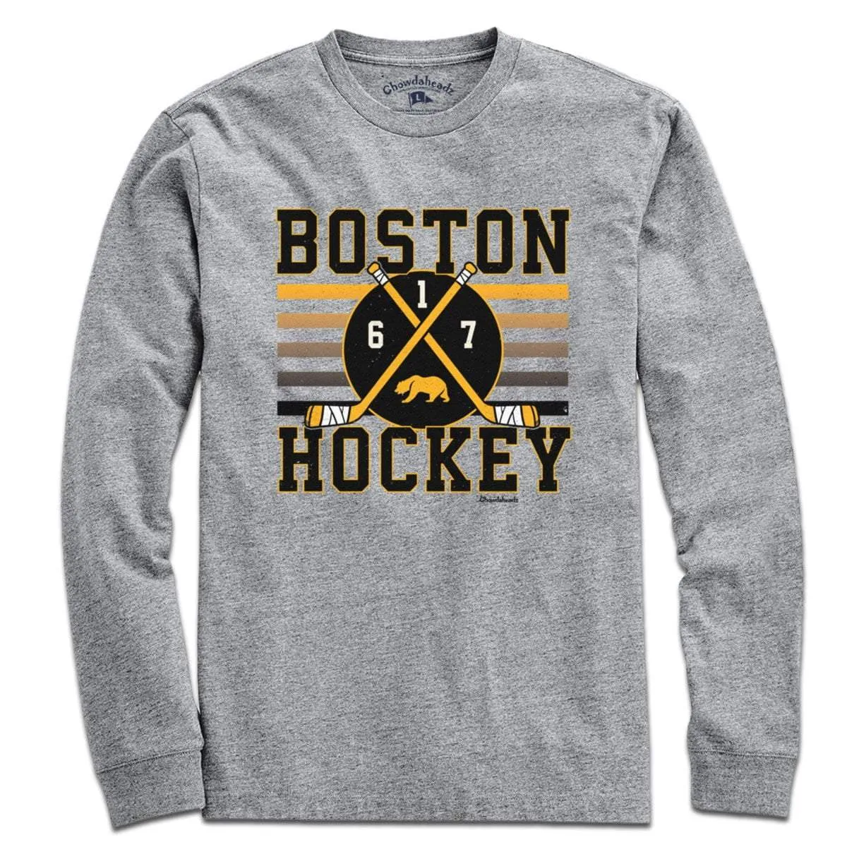 Boston Hockey Crossed Sticks T-Shirt