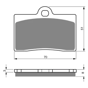 BRAKE PADS GOLDFREN SINTERED SPORTS GF064 - S3 ( PH66 )