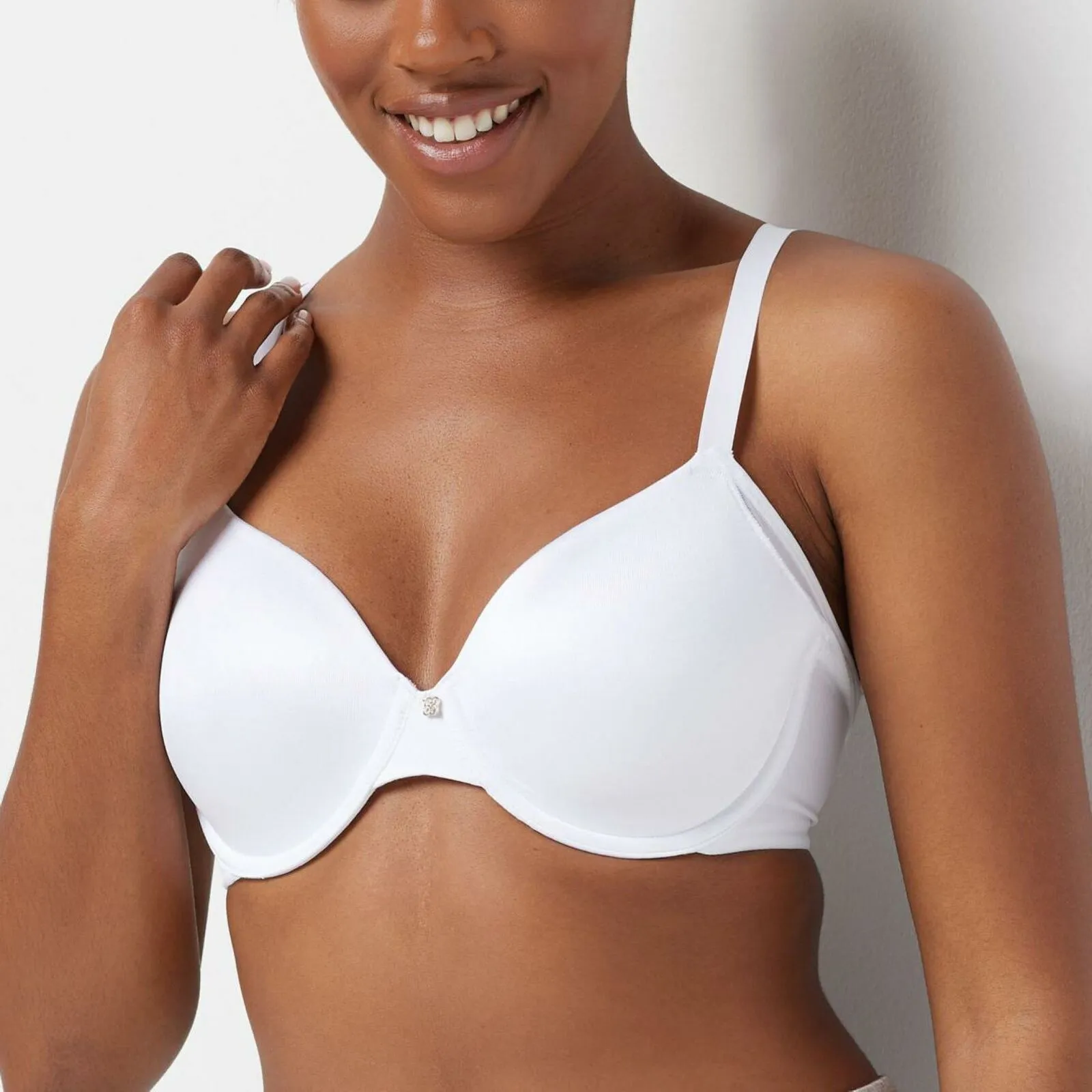 Breezies Smooth Radiance Underwire T-Shirt Bra White 44D