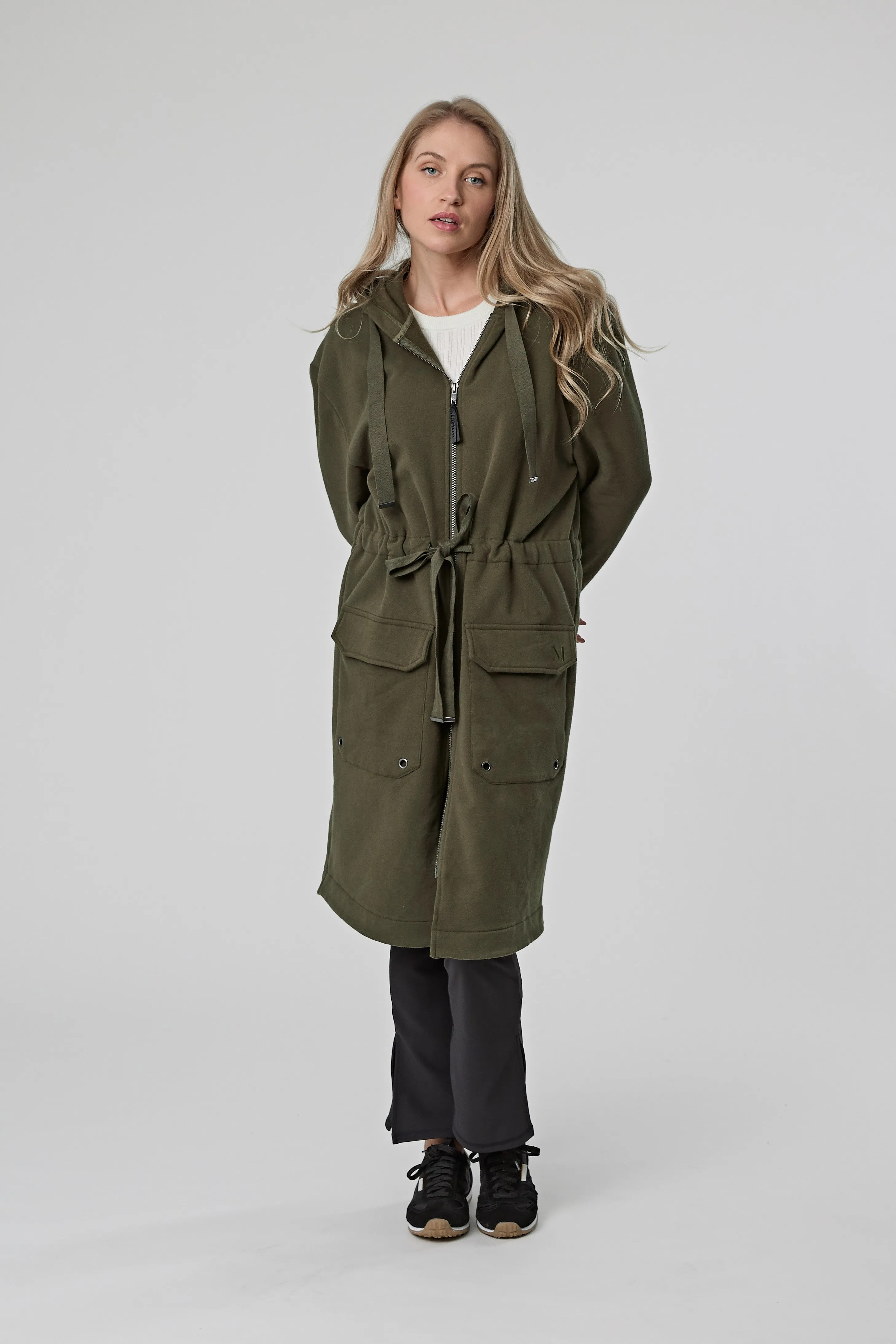 Brooklyn Longline Coat - Olive