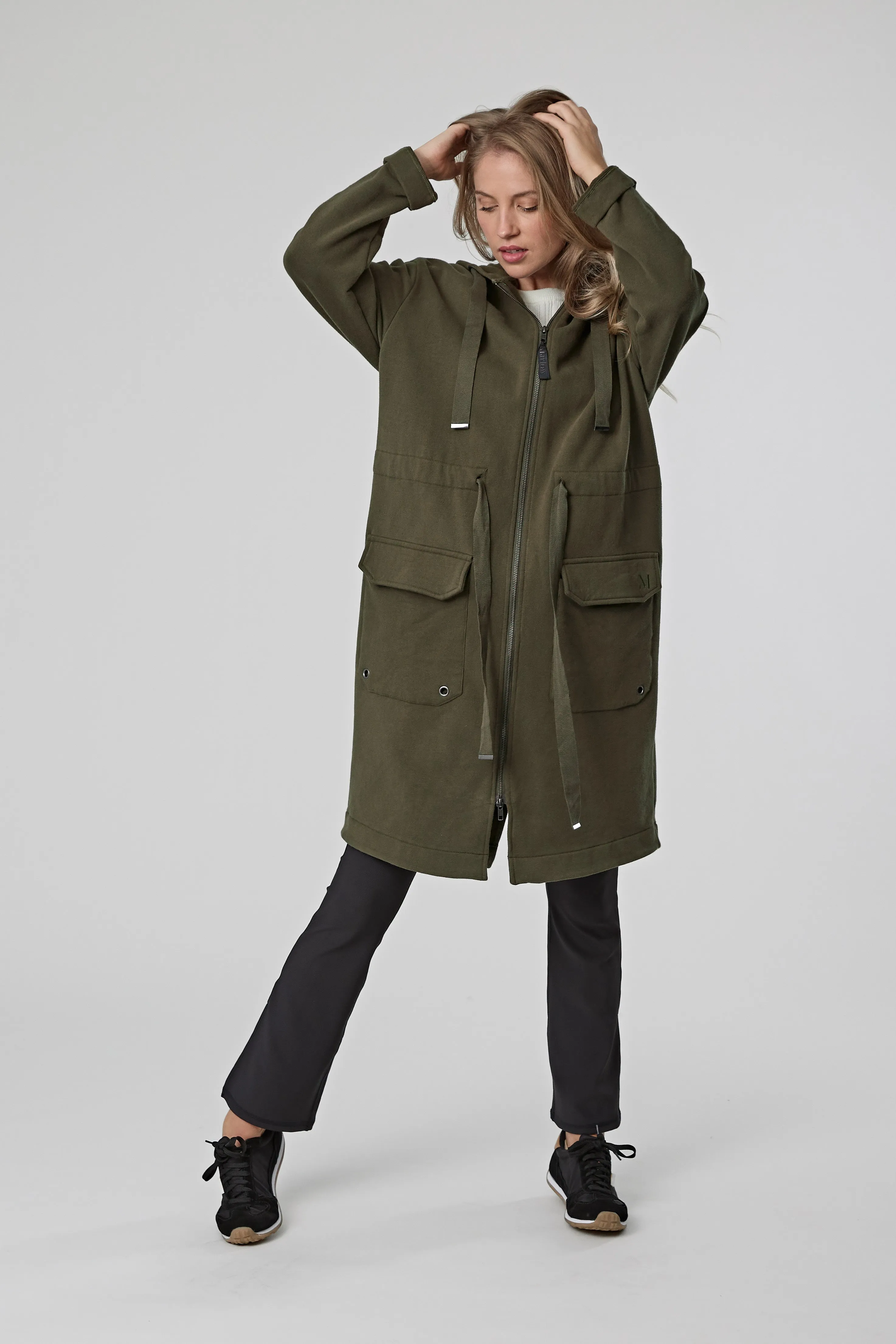 Brooklyn Longline Coat - Olive