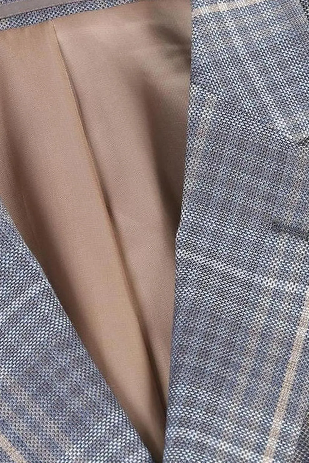 Brown Windowpane Sports Jacket