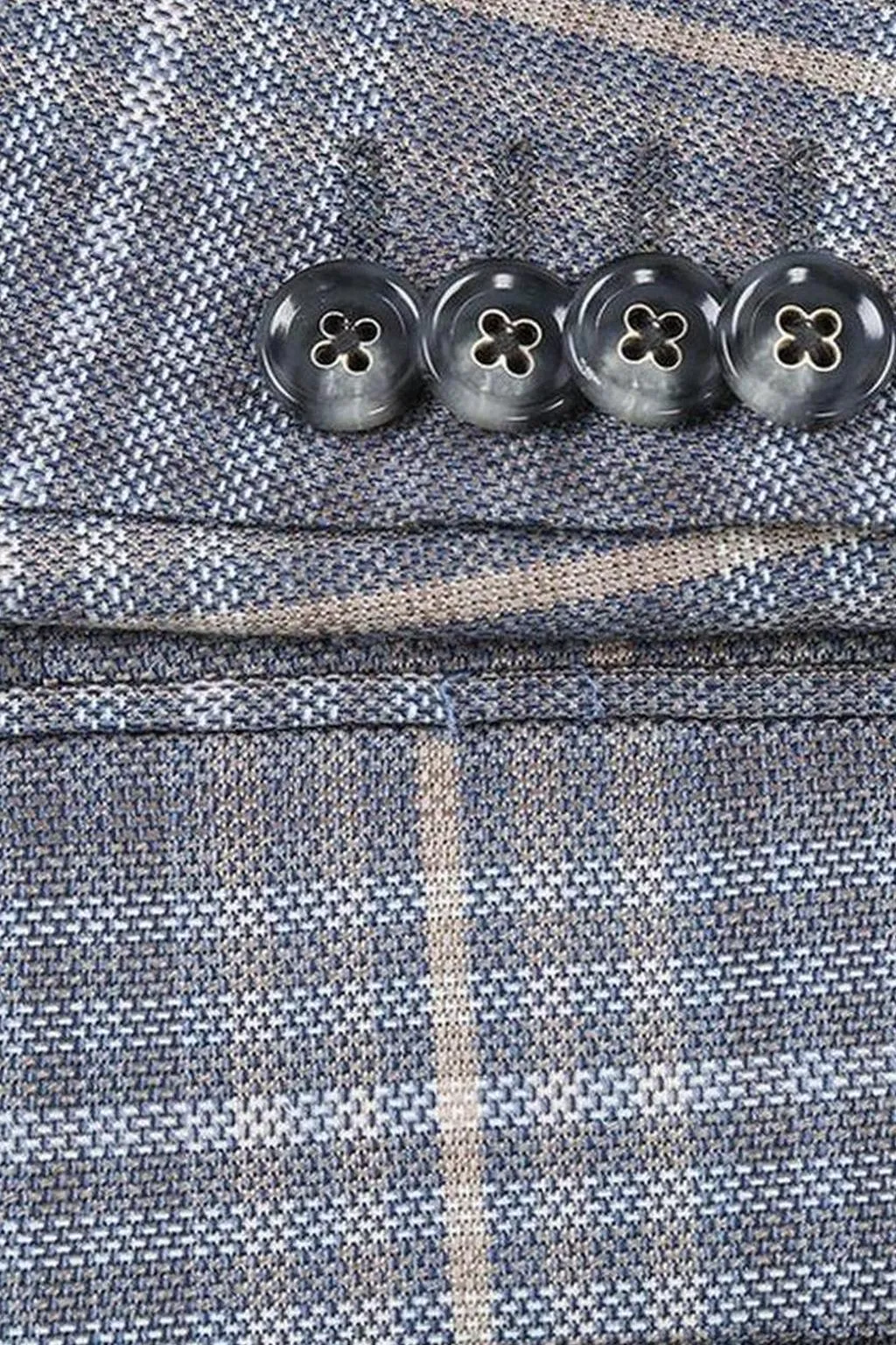 Brown Windowpane Sports Jacket