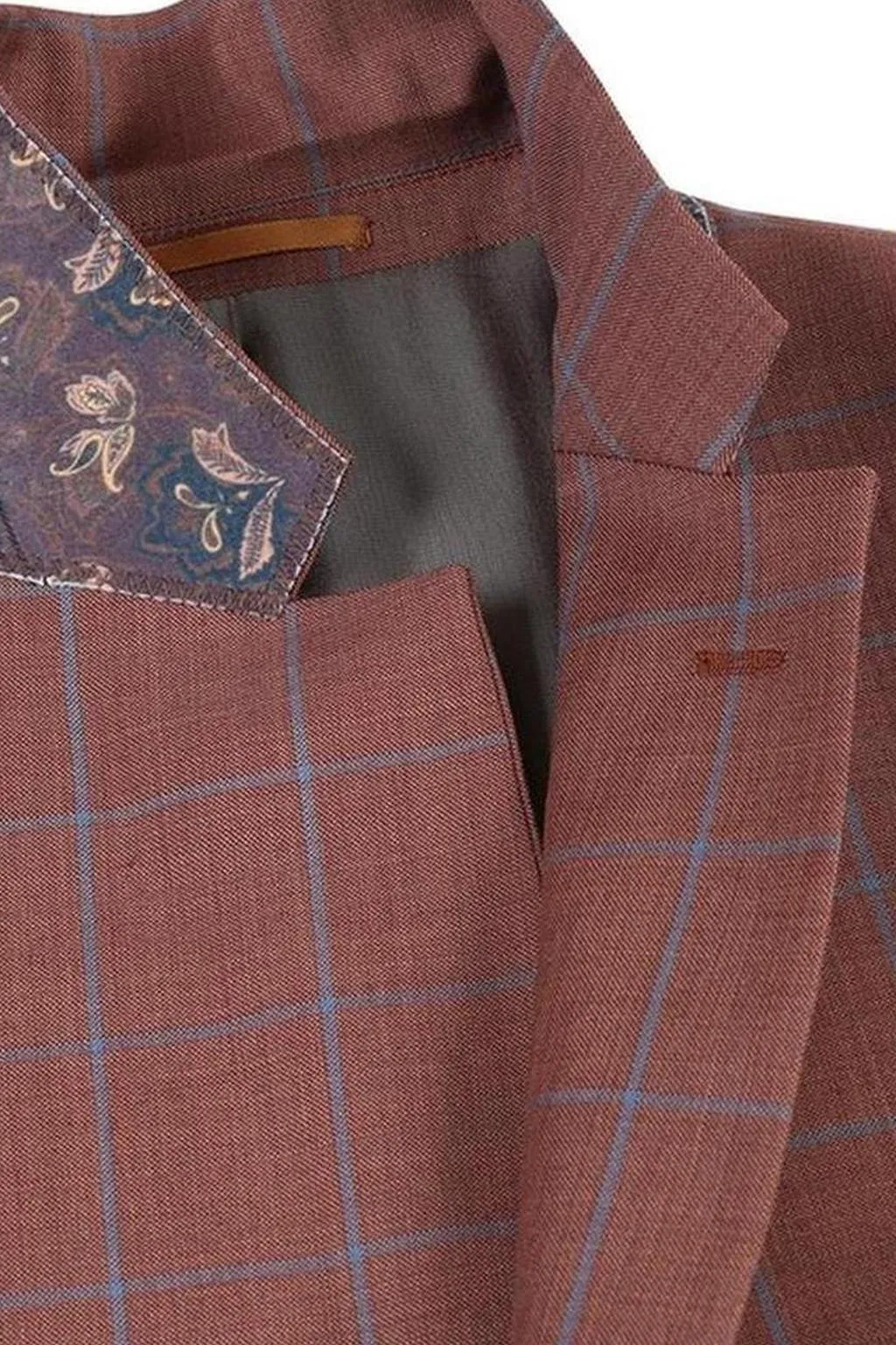 Brown Windowpane Sports Jacket