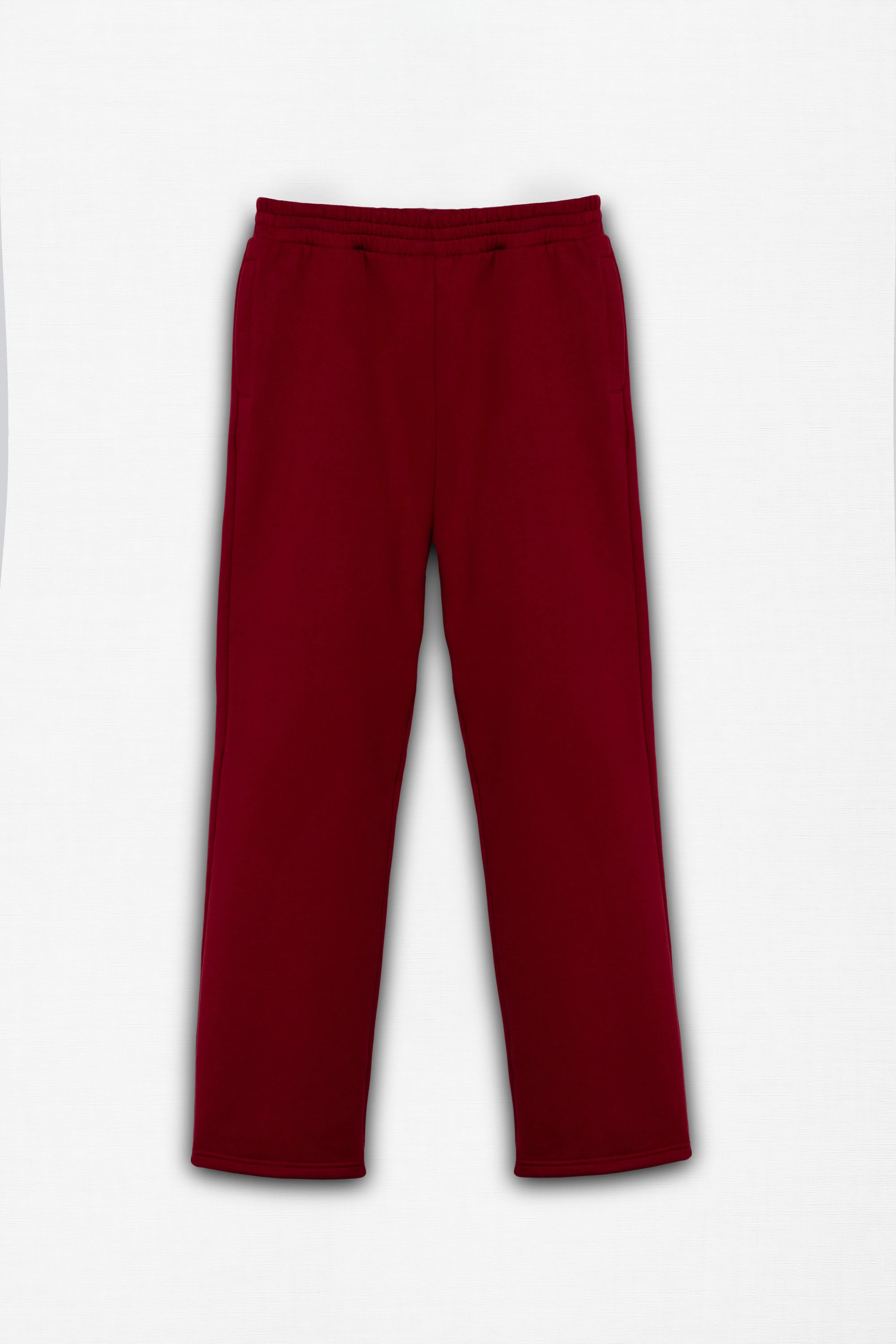 BURGUNDY LOOSE JOGGER PANTS