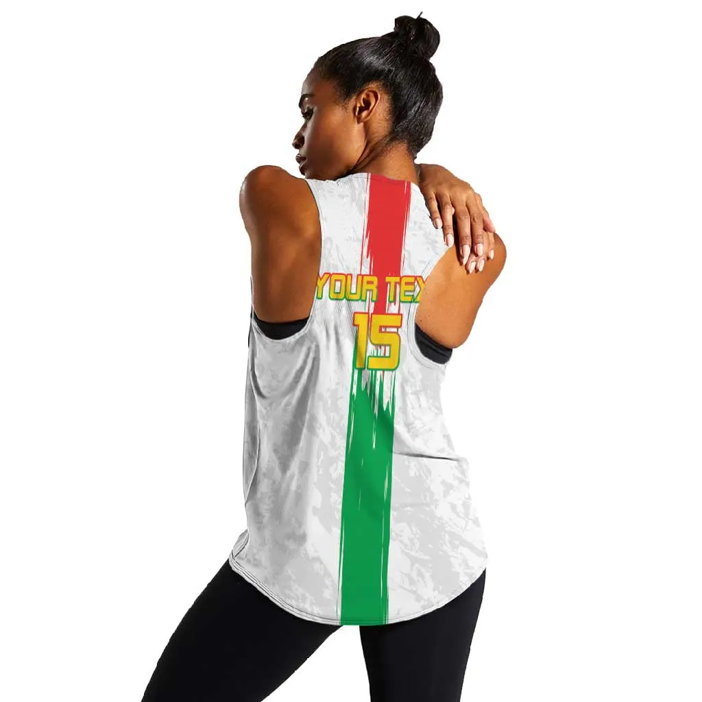 Burkina Faso Football Custom Women Racerback Tank Go Champions LT15
