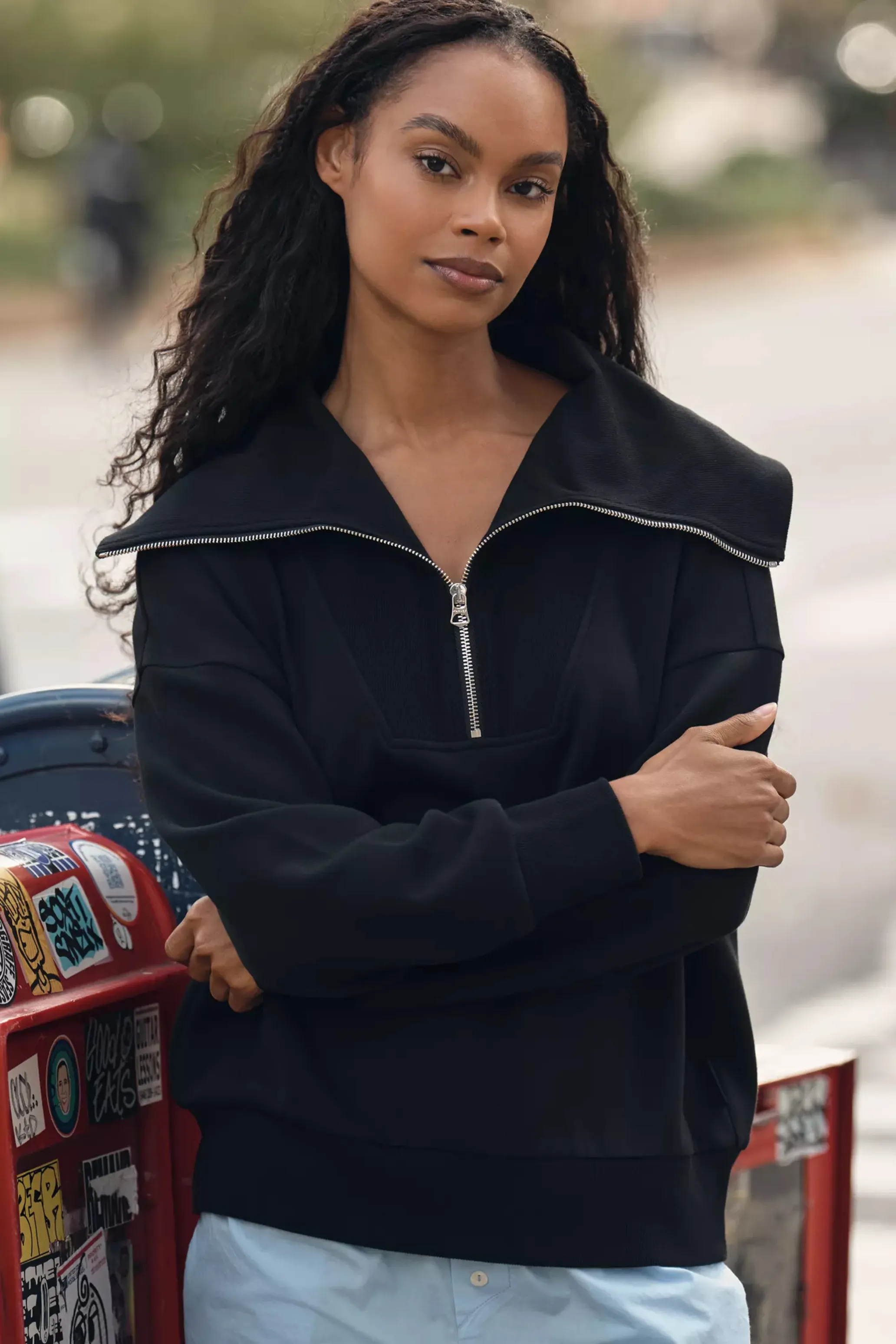 Catherine Half Zip Sweat