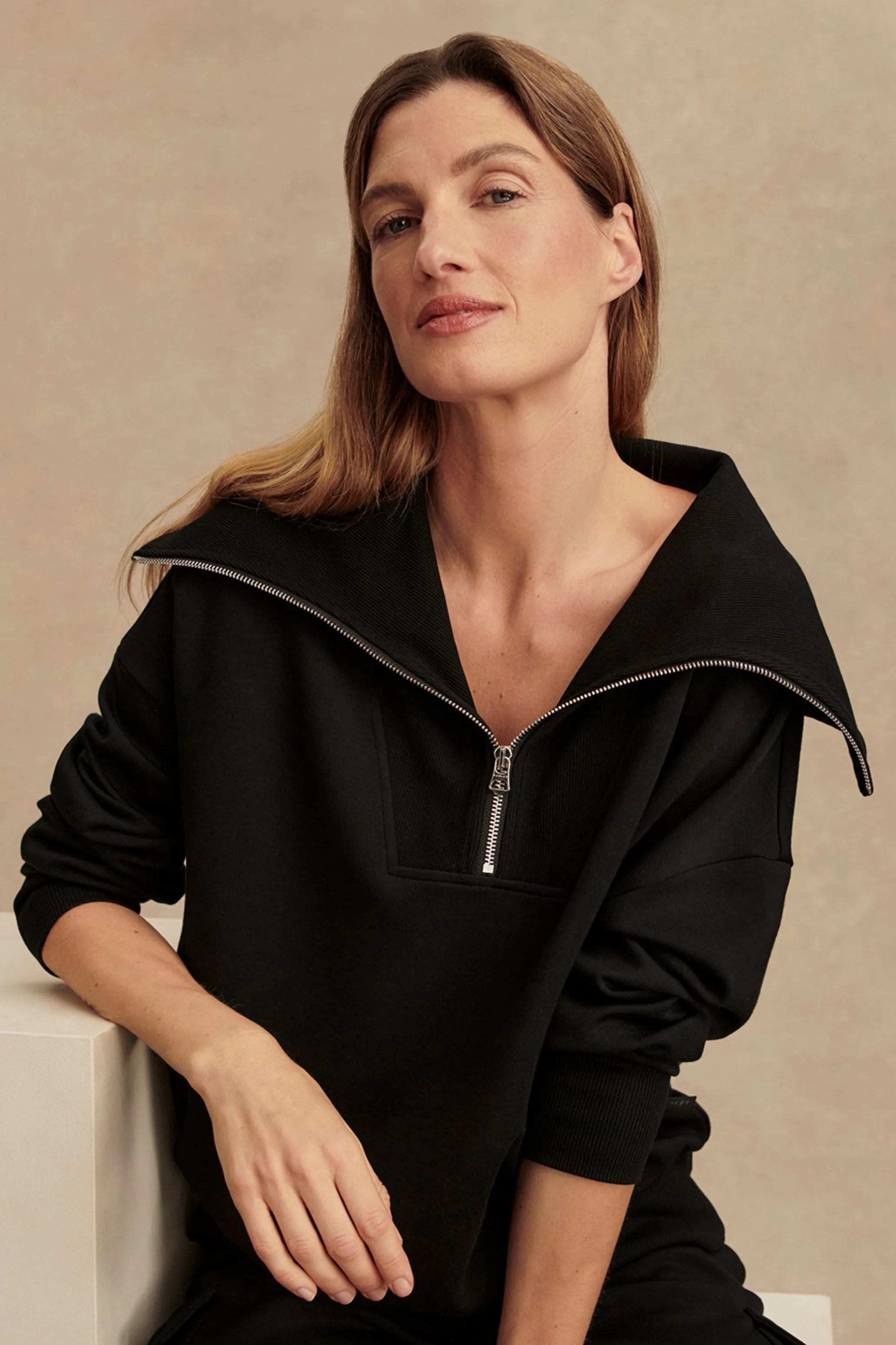Catherine Half Zip Sweat